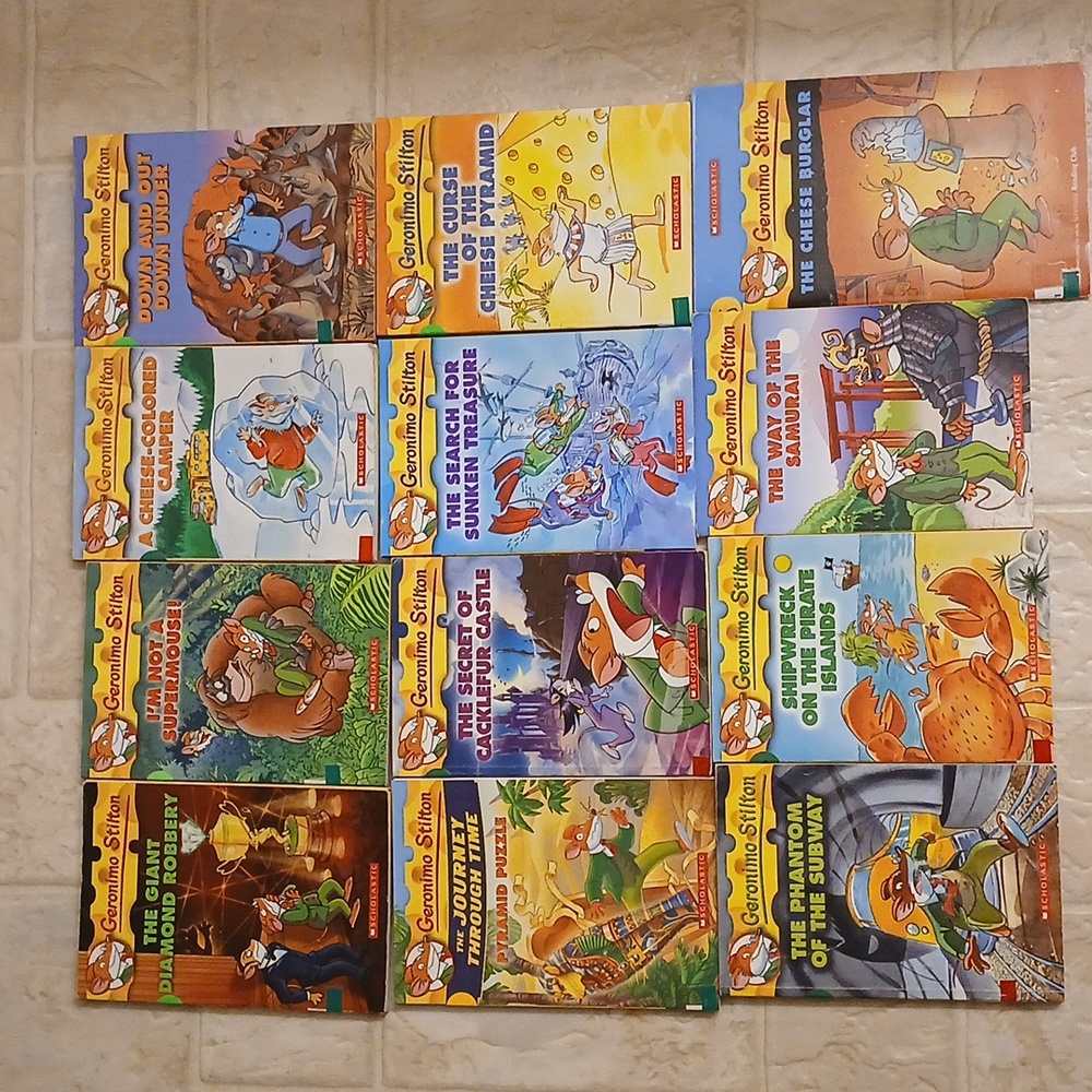 Geronimo Stilton Lot Of 12 chapter books adventure mouse Accelerated Reader